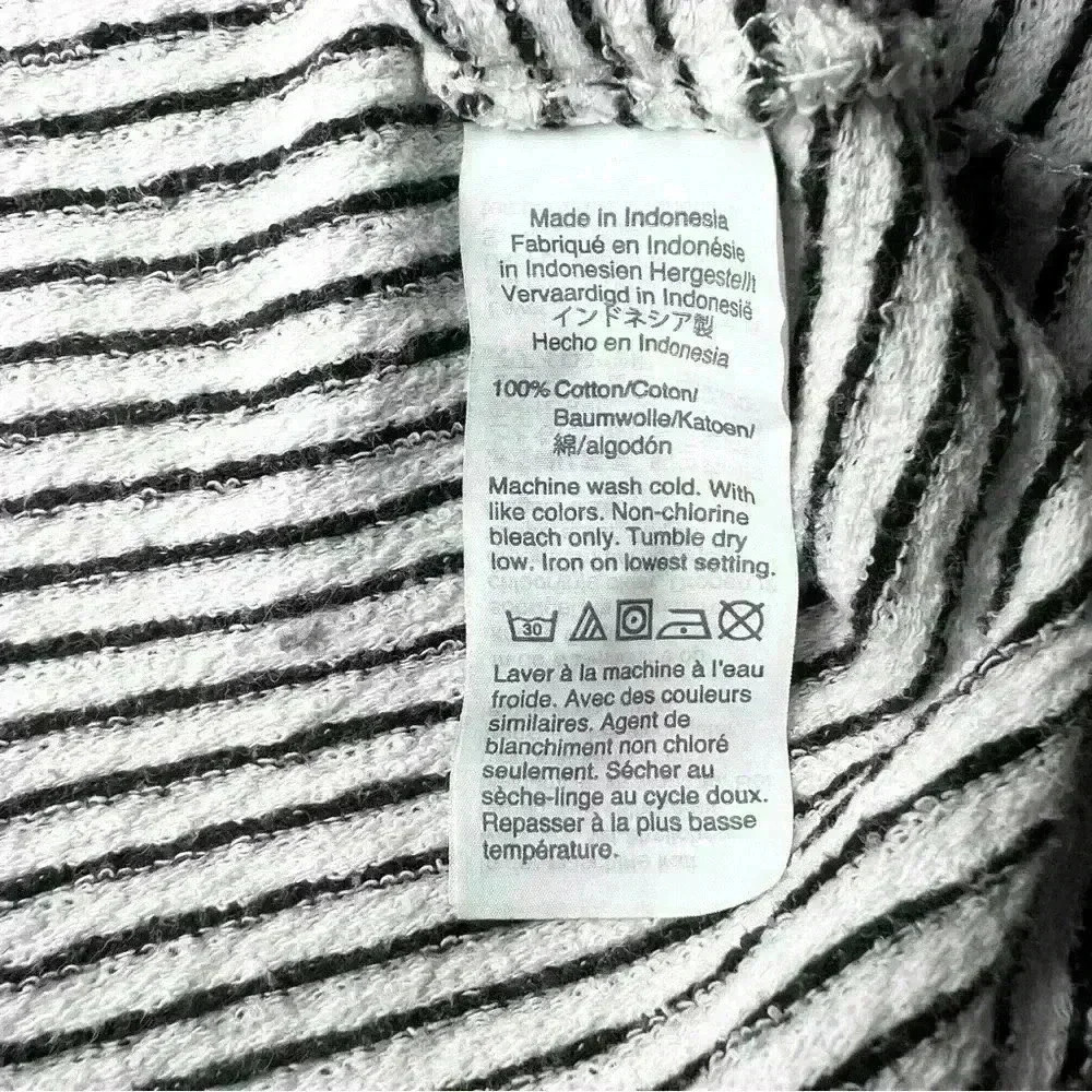 Madewell Women’s Terry Raglan Sweatshirt in Stripe Size Medium - Picture 13 of 13